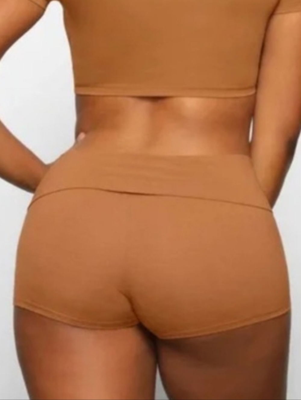 NWT Skims Cover Ups Fold Over Shorts Ochre Size 3X